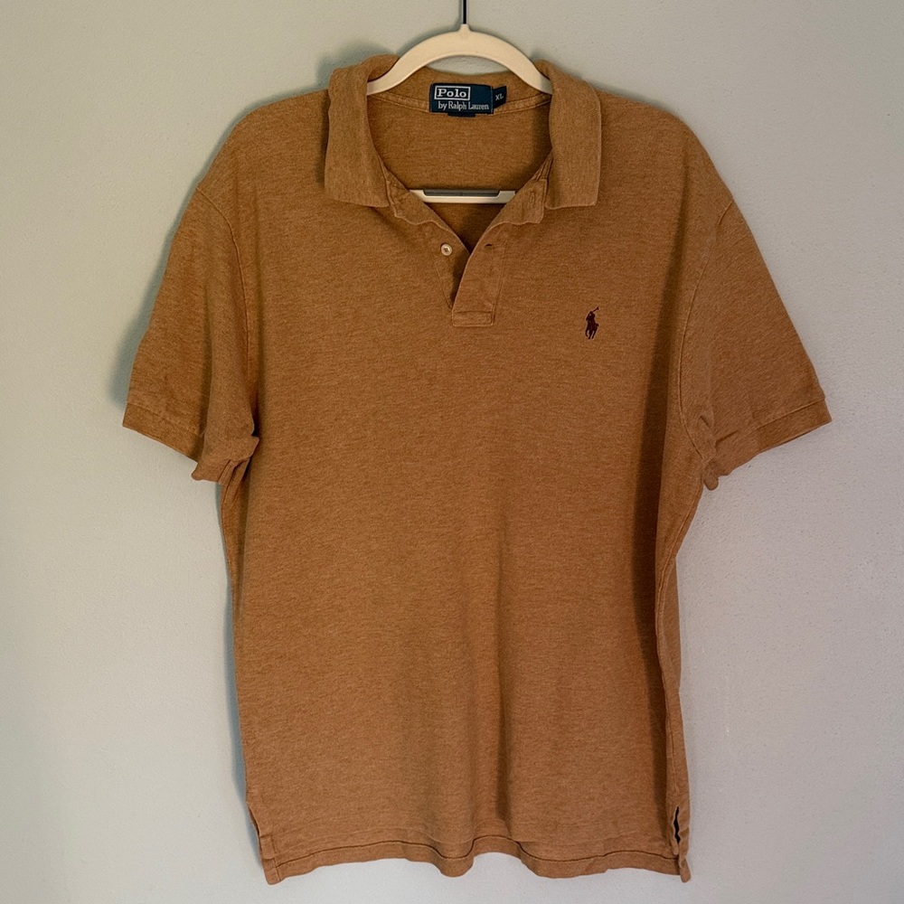 Polo by Ralph Lauren Men's Tan Polo Shirt